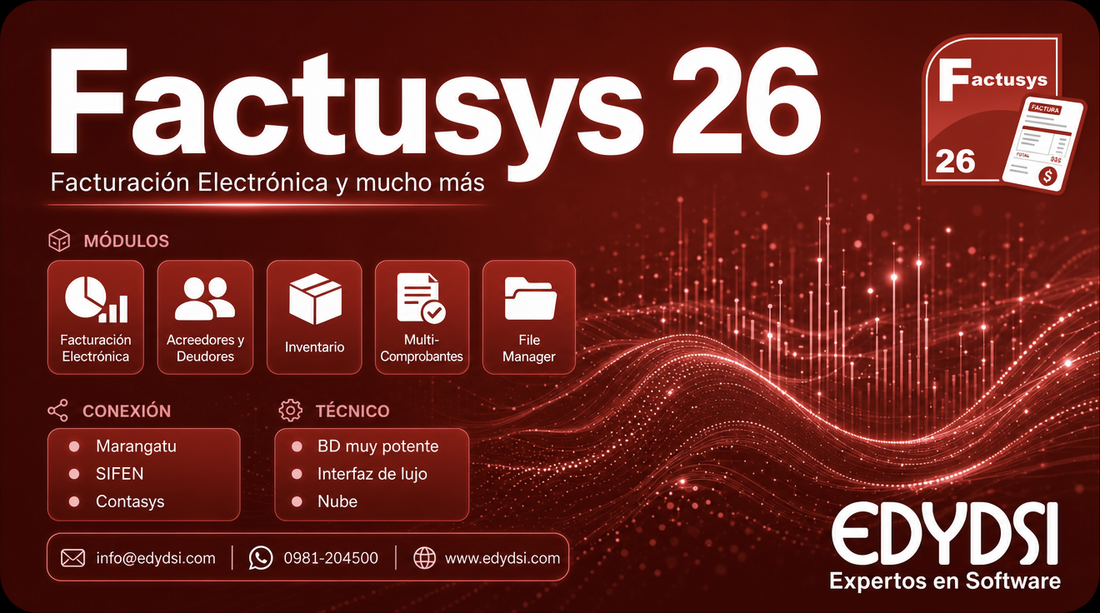 Pantalla del FACTUSYS 26
